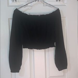 Off shoulder crop top